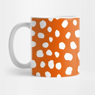 Rust Burnt Orange Animal Print Spots Mug